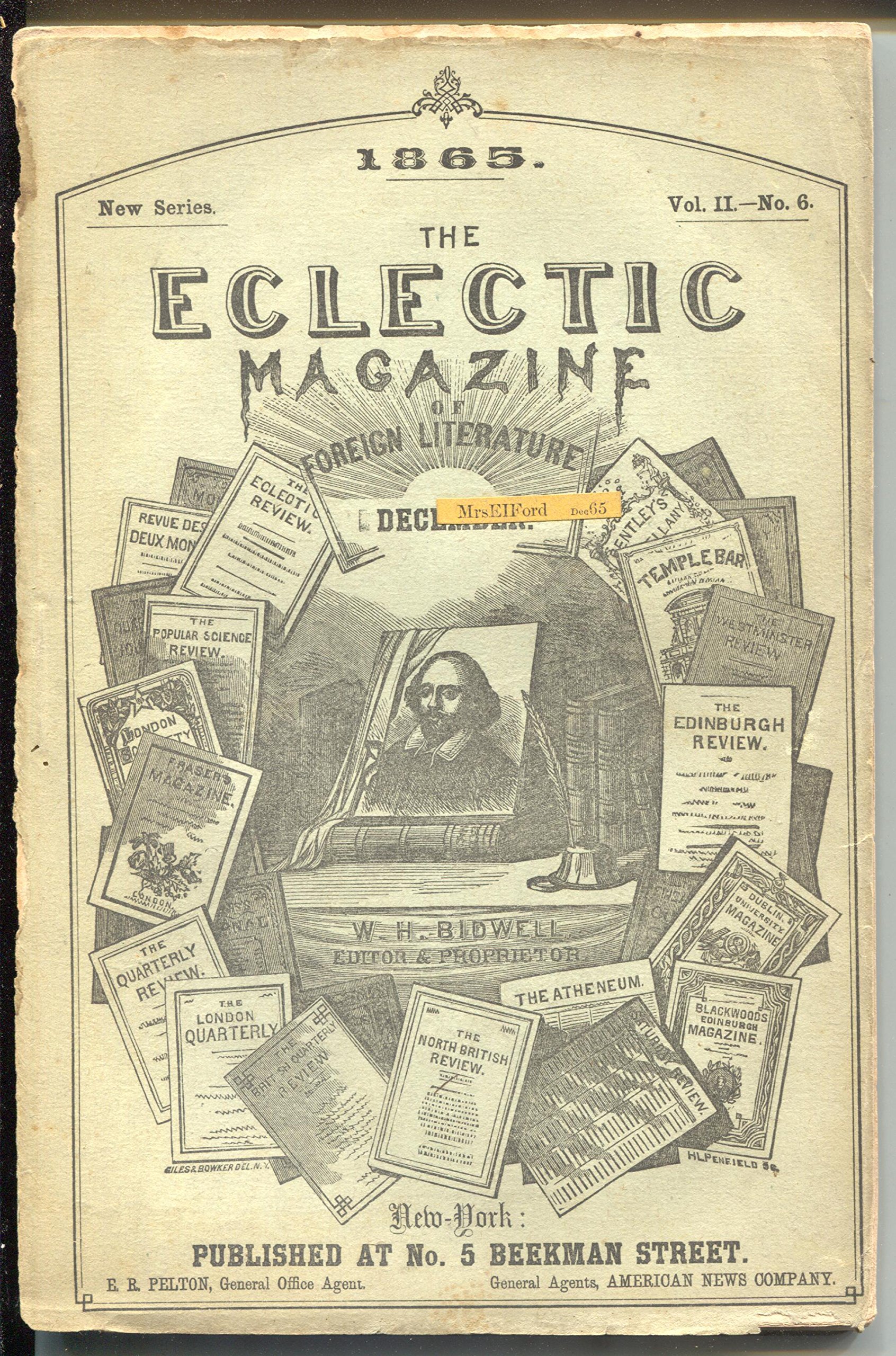 Eclectic Magazine of Foreign Literature 1865-Civil War era mag-150