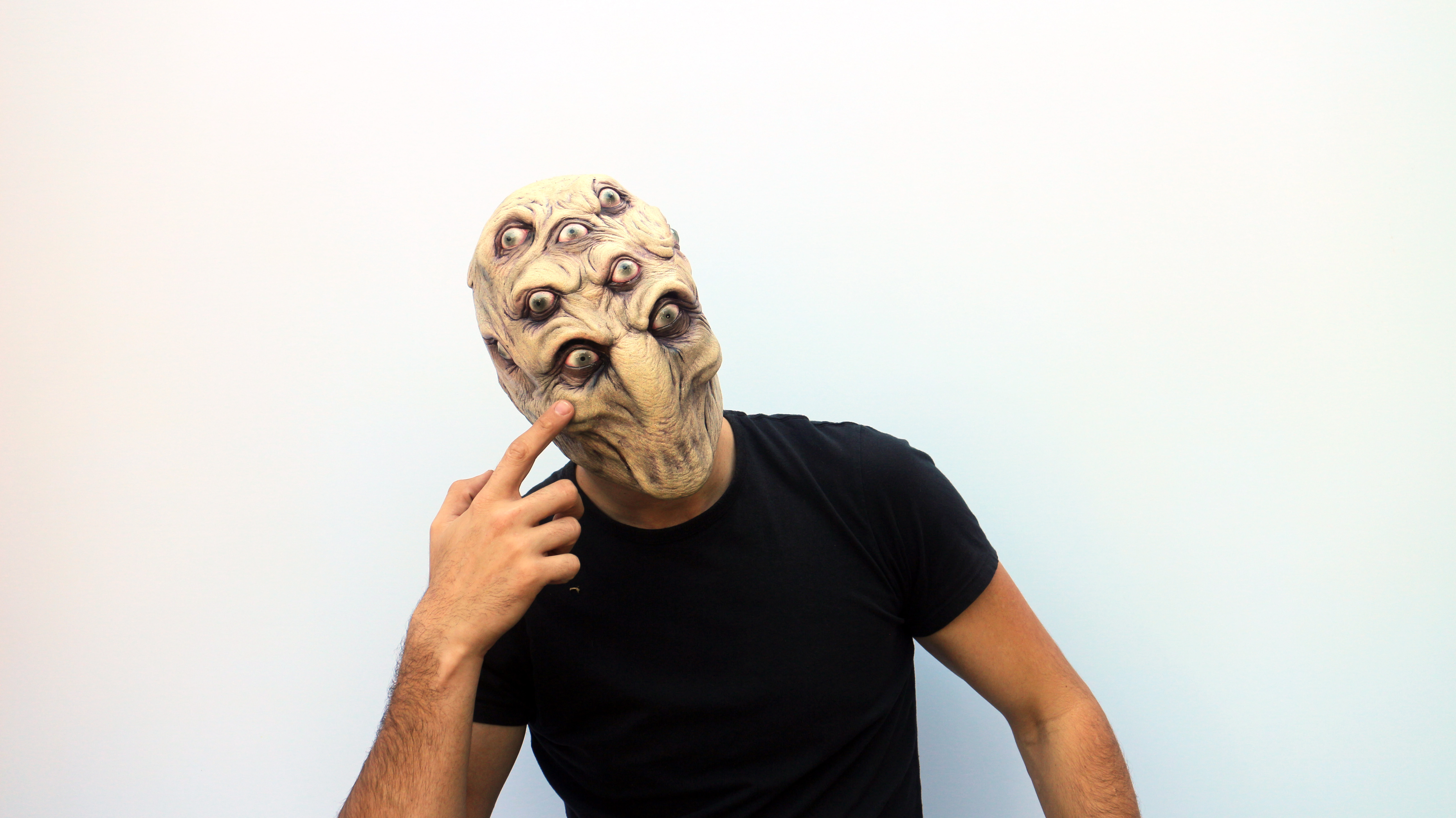Ghoulish Productions Argus Monster Mask, Multiple Eyes Latex Mask