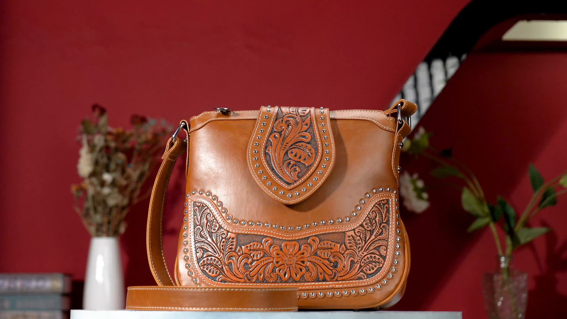 Montana West Floral Tooling Crossbody Bags for Women Country 