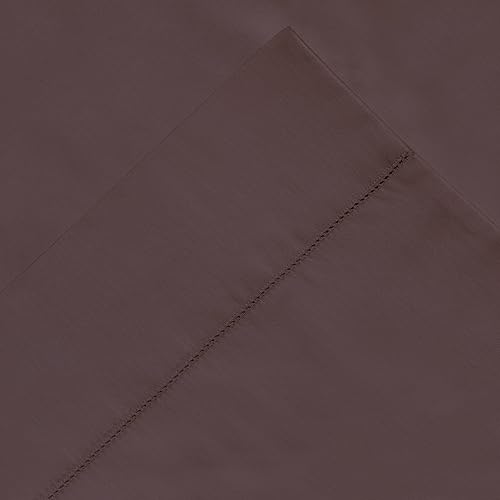 Miniatura 4 de Pointehaven juego de sábanas de 400 hilos, 100 % algodón pima, fundas amplias, Algodón, Gris, gemelo