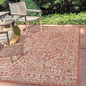 JONATHAN Y SMB104A-3 Malta Bohemian Medallion Textured Weave Indoor Outdoor -Area Rug, Coastal, Traditional, Transitional ...