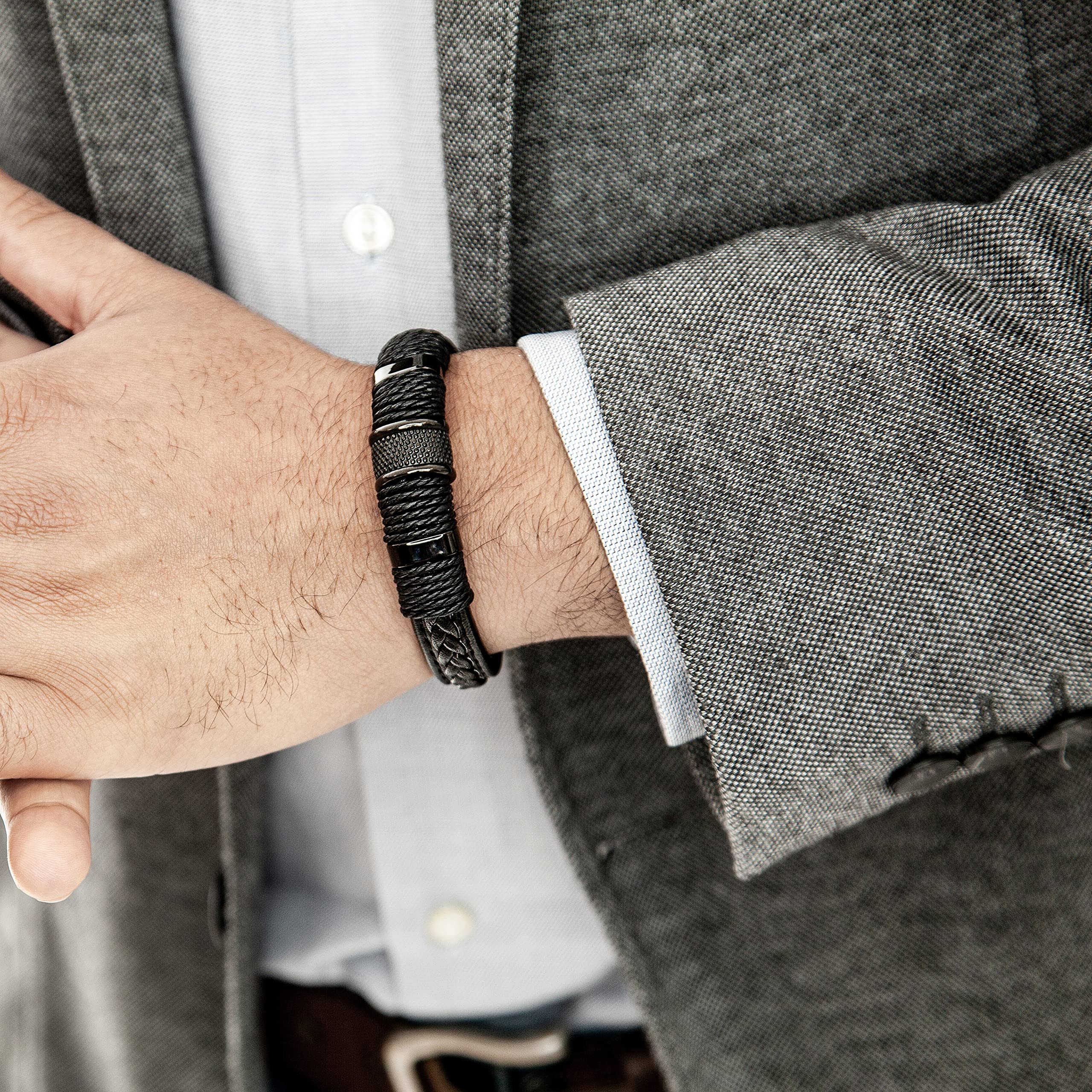 SERASAR Bracciale Premium da Donna | 925 Sterline d'Argento | Placcatura in Vero Oro 18 Carati | Lunghezza Regolabile | Quattro Colori | Portagioie Incluso