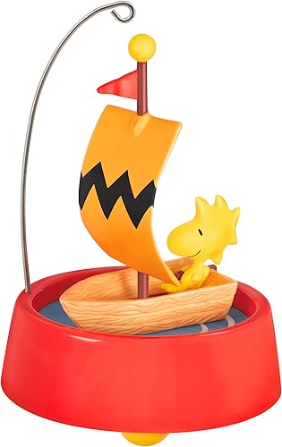 Hallmark Keepsake Adorno de Navidad 2023, The Peanuts Gang, Windward Woodstock, regalos para los fanáticos de los cacahuetes