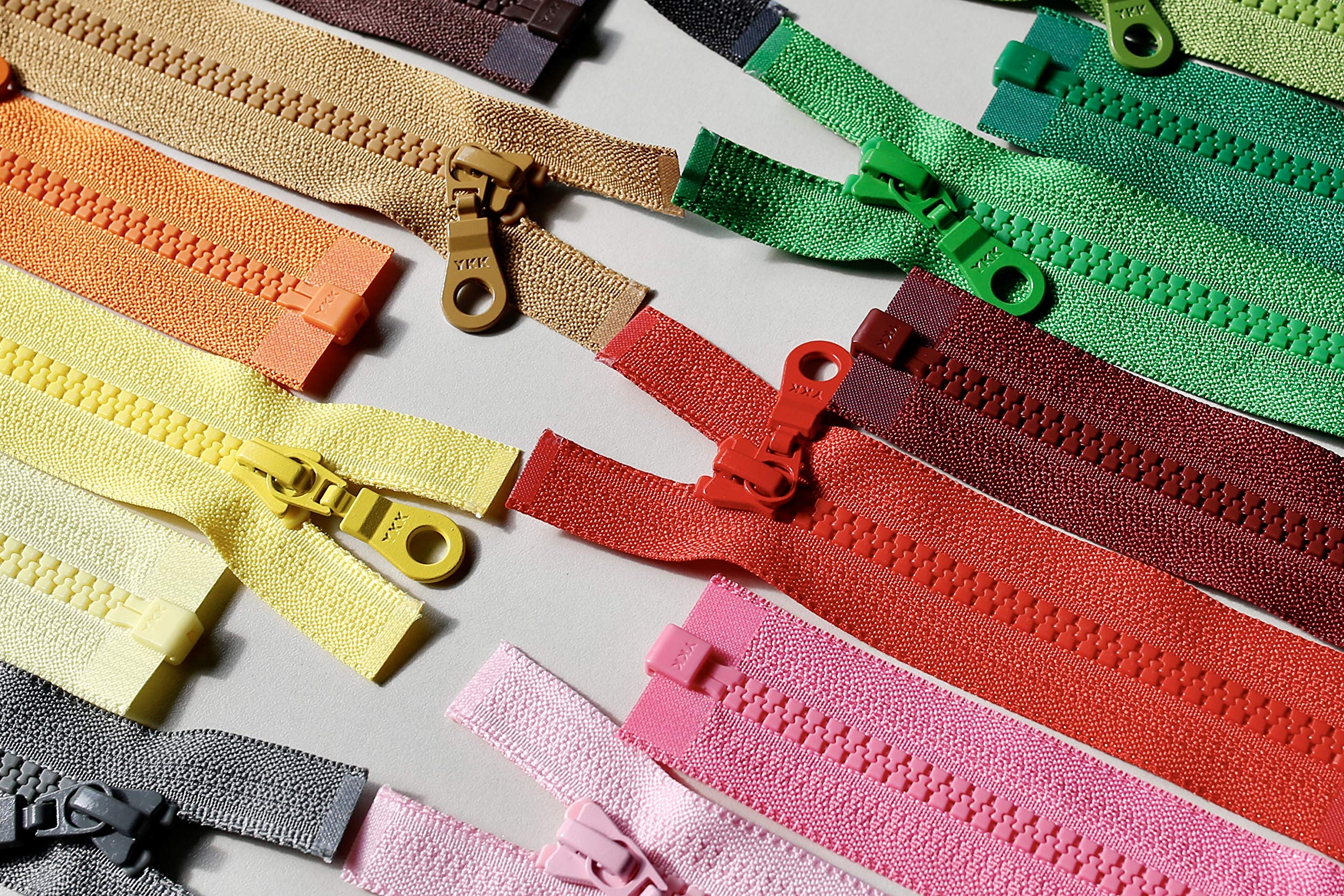 Chiusura Lampo YKK N.5 In Plastica - Divisibile 78cm Colore Rosso-Arancione | Per Giacche E Abbigliamento - Foto 6