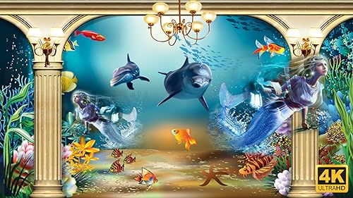 Aquário 4K Deslumbrante Subaquático com Música Relaxante - Recifes de Coral & Vida Marinha Colorida