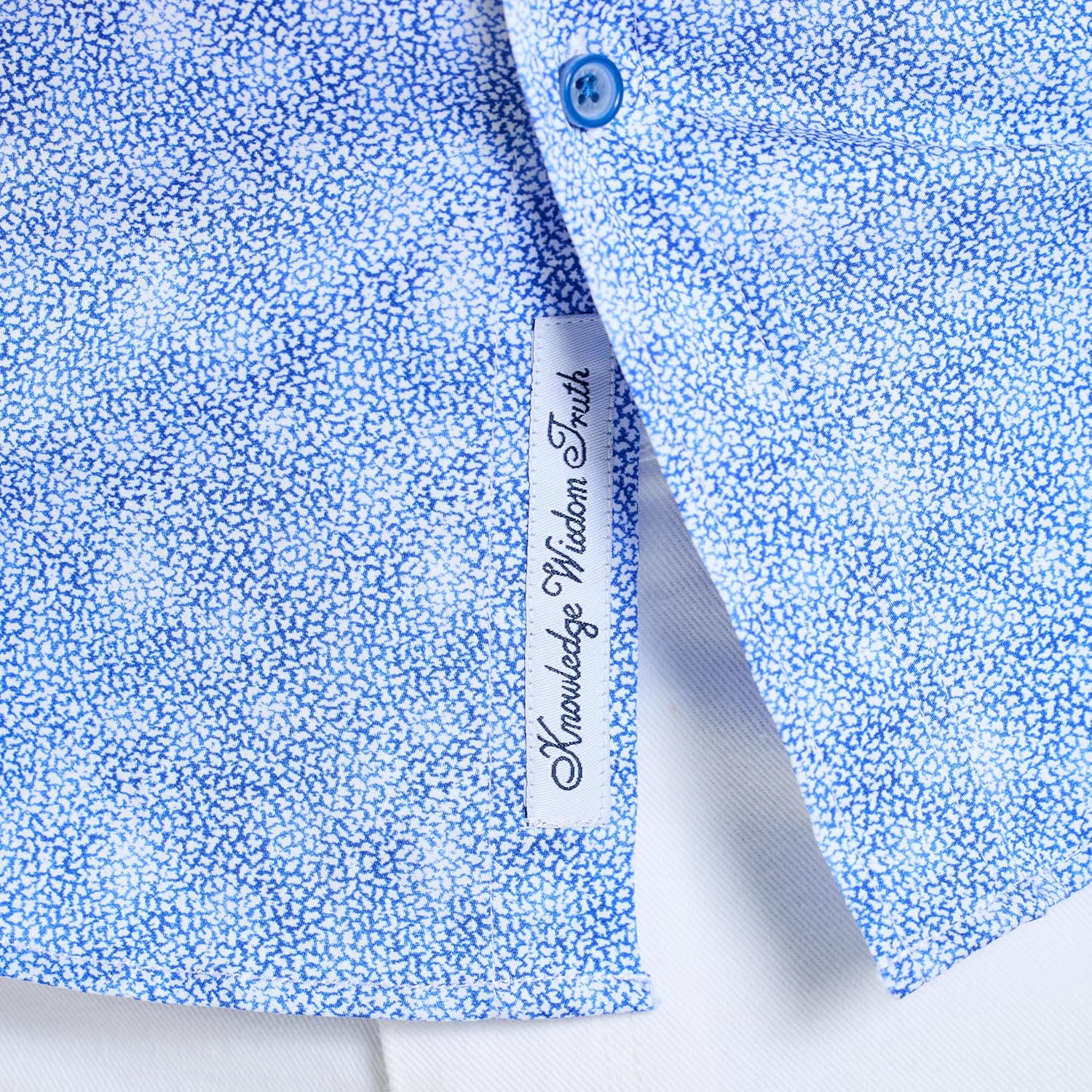 Robert Graham Men’s Kefalonia Long-Sleeve Button-Down Woven Shirt, Blue, Large - Image 6