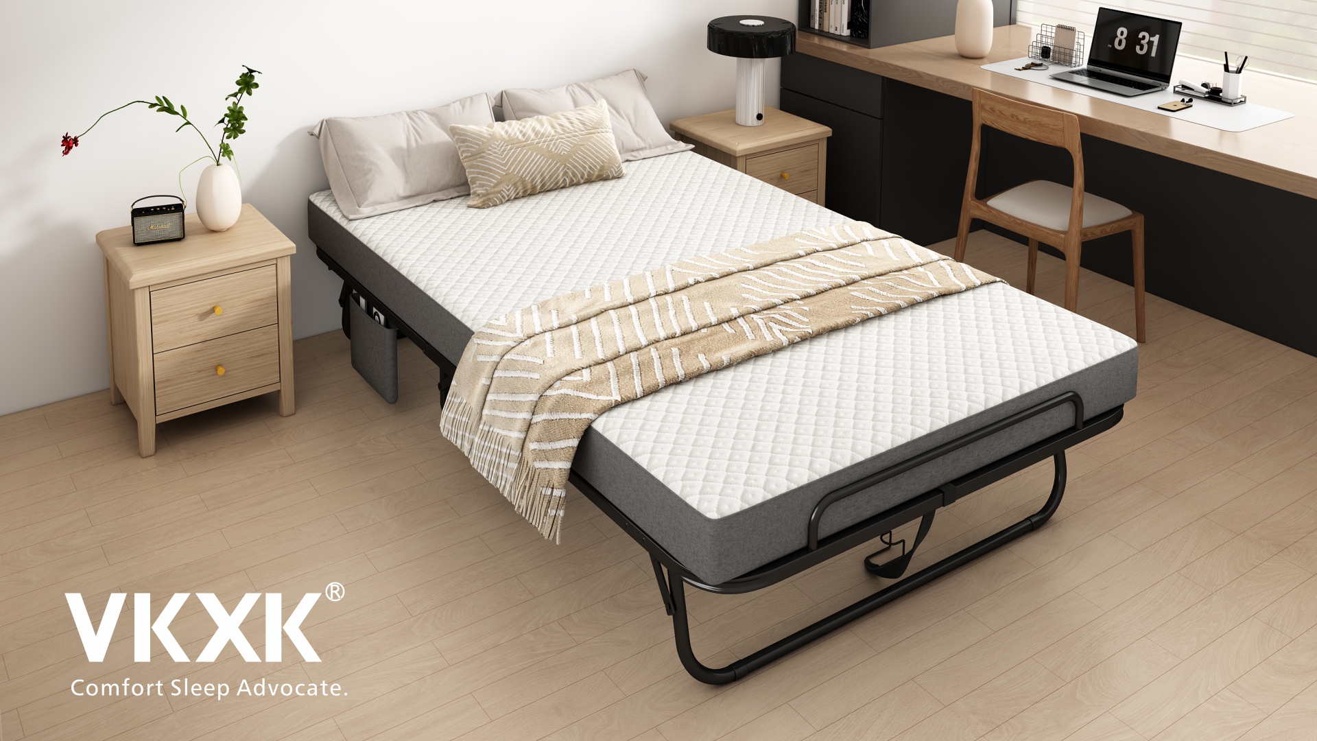 Amazon.com: VKXK Folding Bed with Mattress for Adults, 75