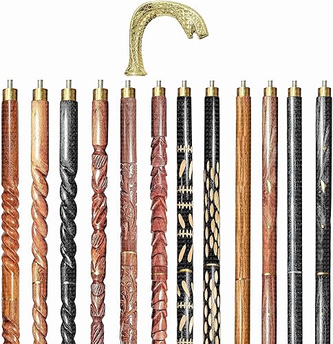 AANauticals - Bastón de madera para hombres y mujeres cabeza de serpiente vintage hecho a mano personalizado y plegable regalo para hombres diseño