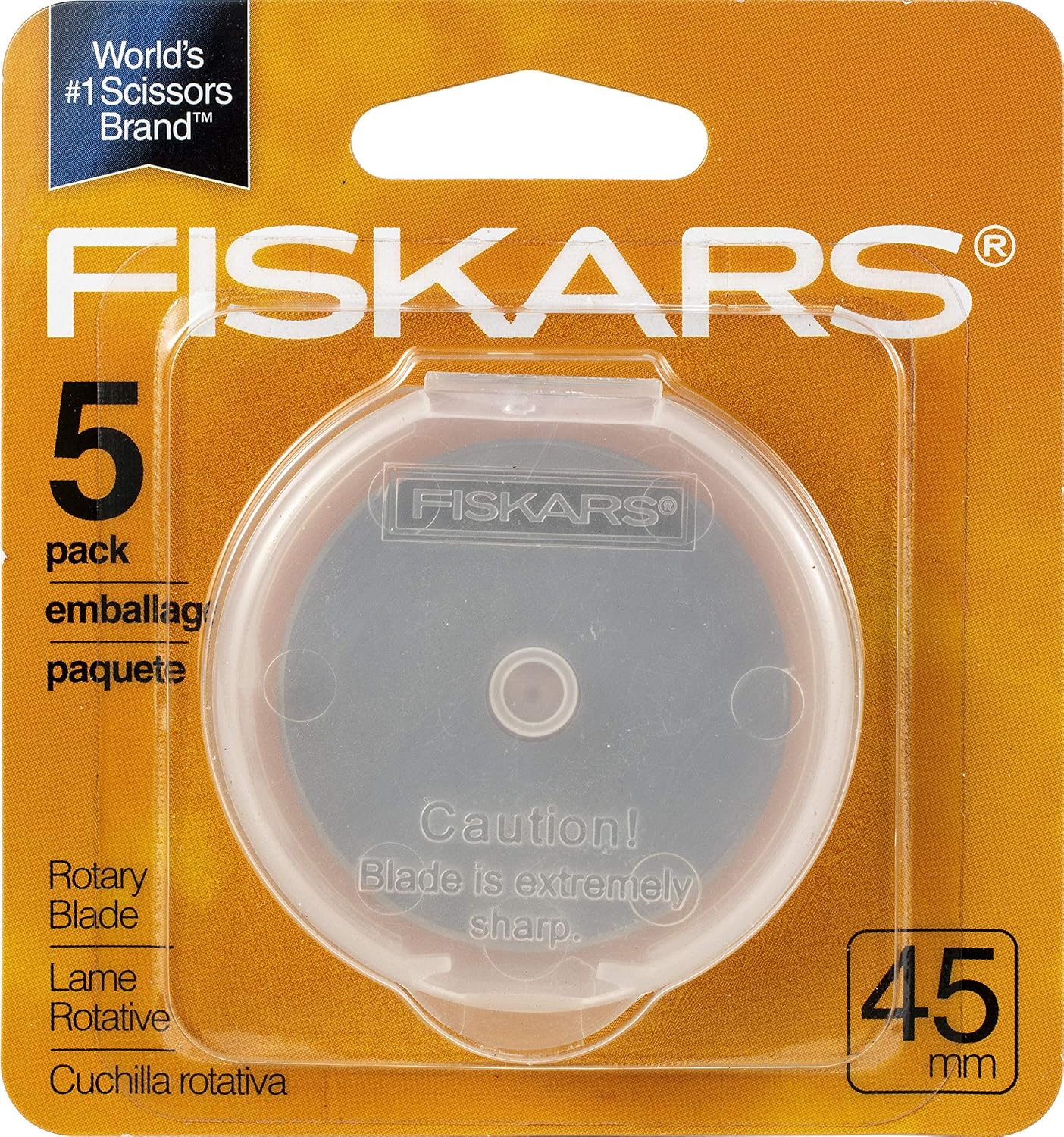 Fiskars Rotary Cutter 45mm Replacement Blades 5Pack