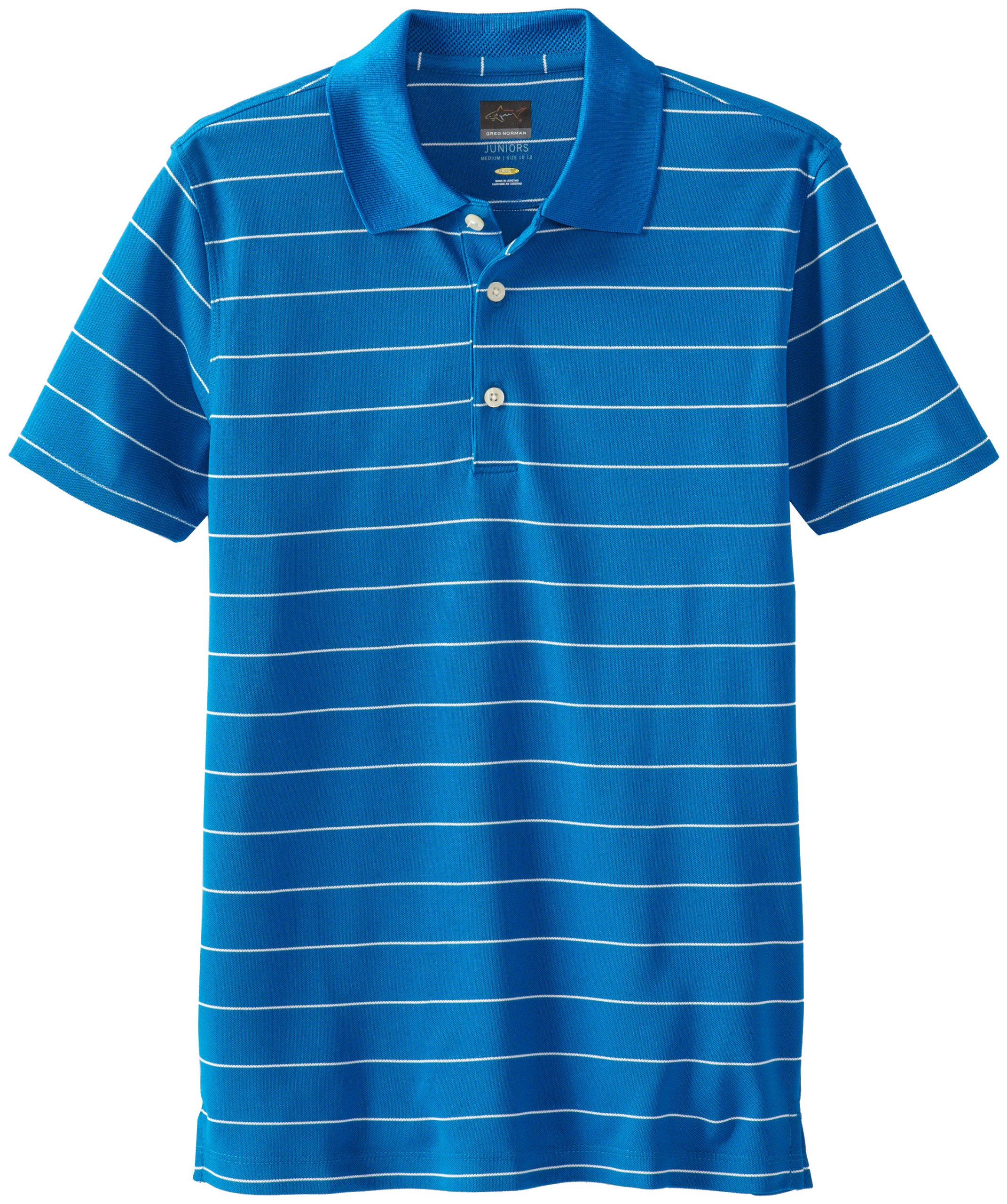 Greg Norman Collection Boy's Protek Micro Pique Stripe Polo Shirt