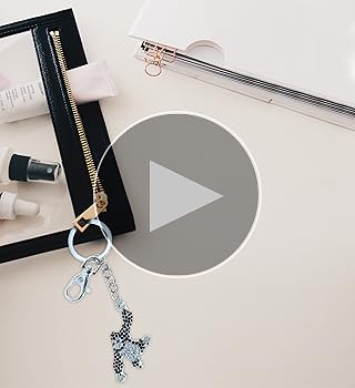 Amazon.com: Aqua79 Gorilla Keychain - Silver 3D Sparkling