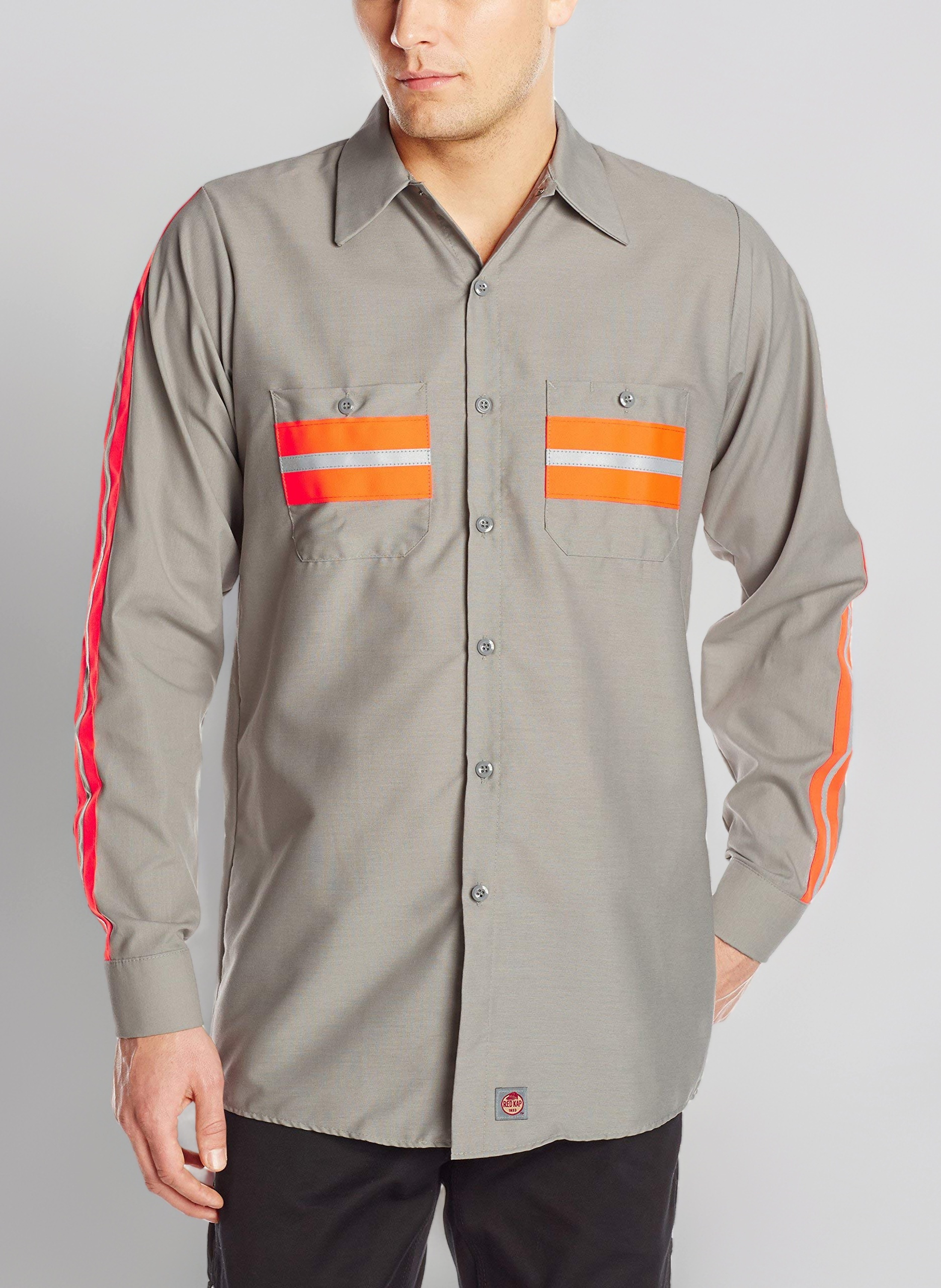 Red Kap Men's Men's Long Sleeve Enhanced Visibility Shirt Shirt