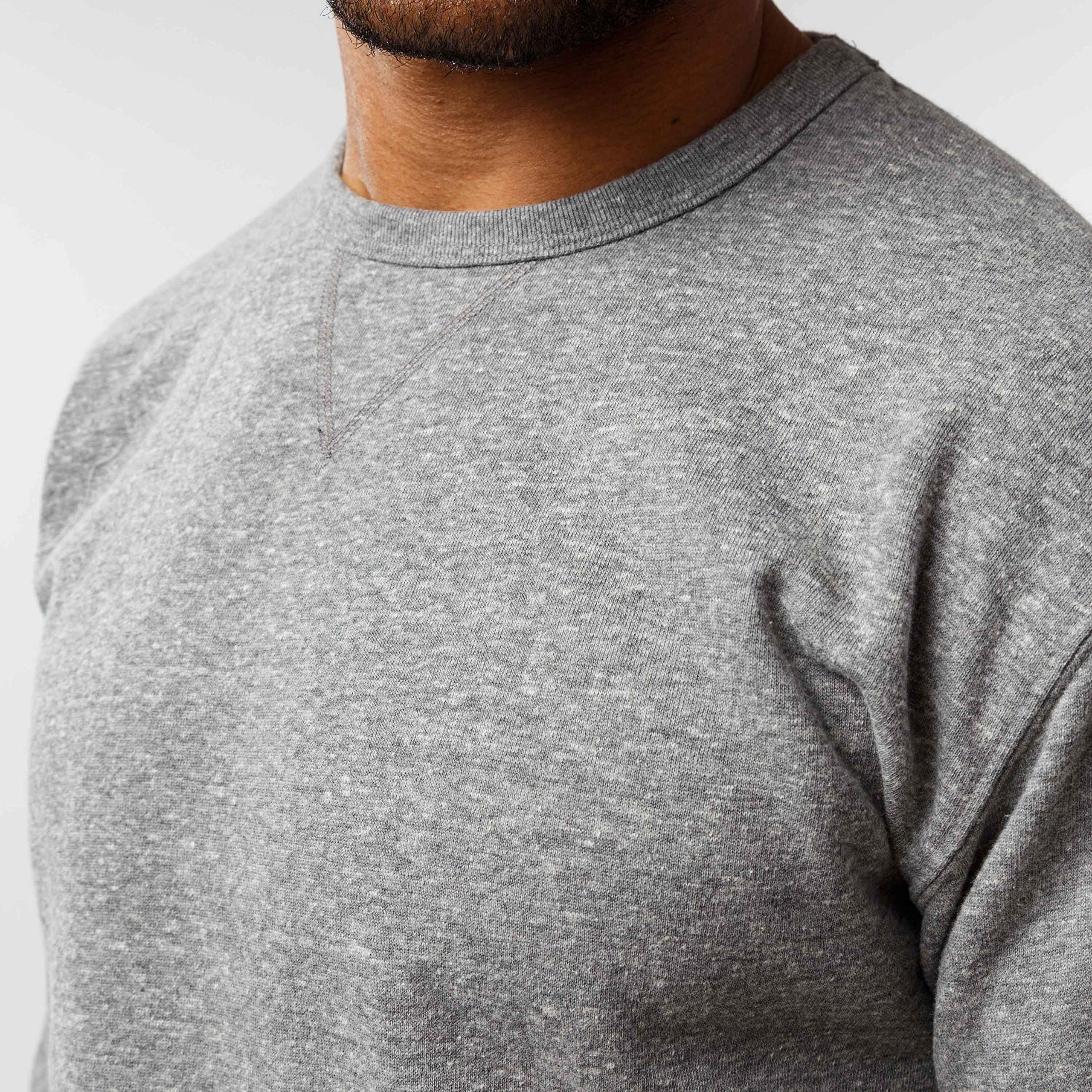 LEAGUE&CO NCAA USC Trojans Unisex Heritage Classic Crew, Heather Vintage Light Maroon - Front-4298B-SVP, Large