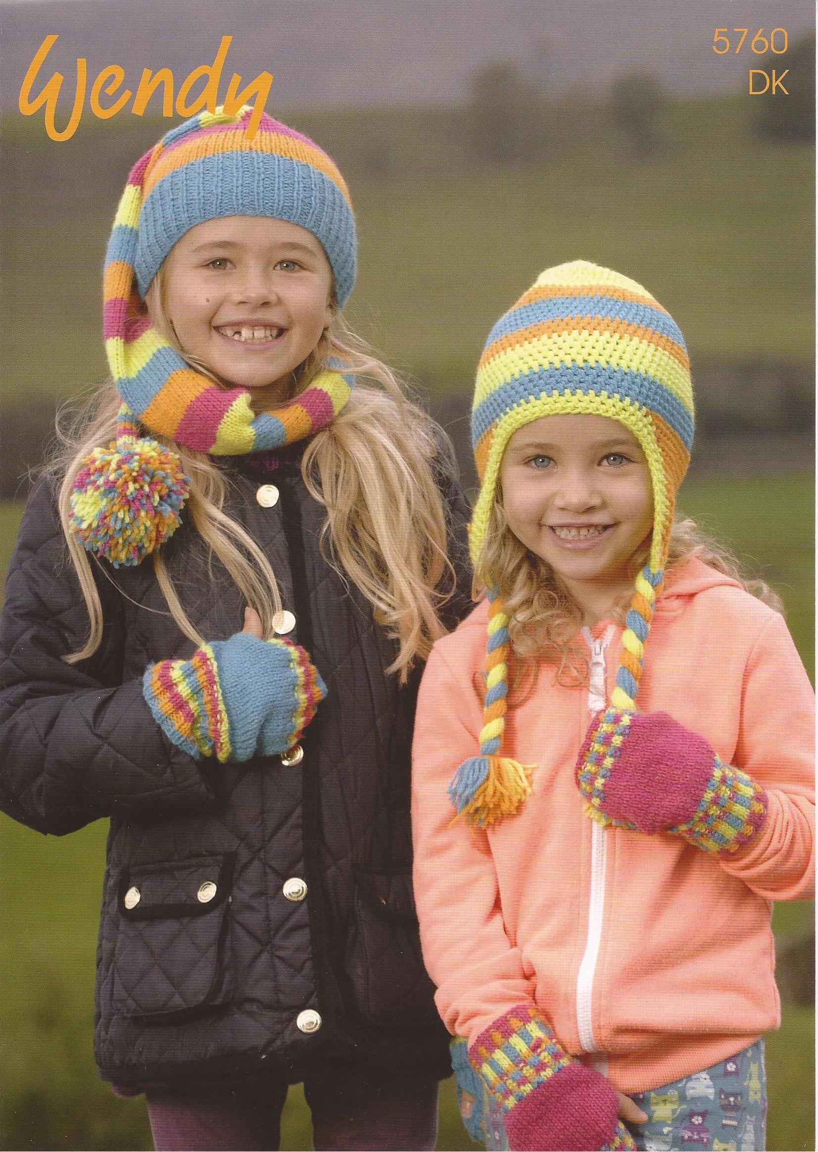 Wendy 5760 Children's Knitting & Crochet Pattern