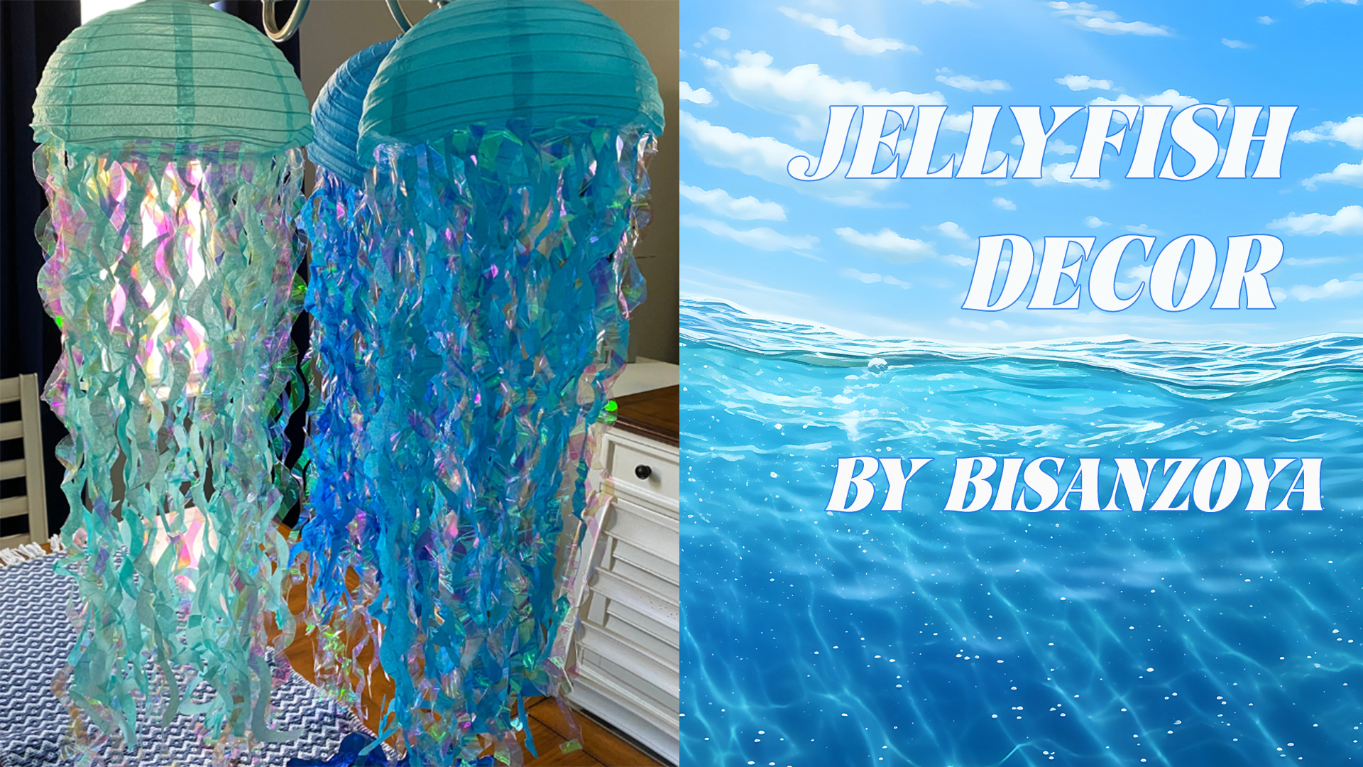 Jellyfish Paper Lanterns 6 Pacs 10 Inch Under The Sea Mermaid