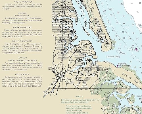 Miniatura 8 de Portsmouth, New Hampshire to Cape Ann, Massachusetts - 2013 Nautical Map - Newburyport Gloucester Isles of Shoals Reprint 80000 AC ED - Chart 1206