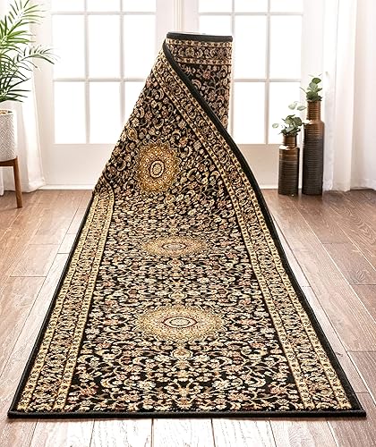 Miniatura 1 de Sultan Sarouk - Alfombra bien tejida para pasillos, oriental estilo persa tradicional, de 31 pulgadas de ancho