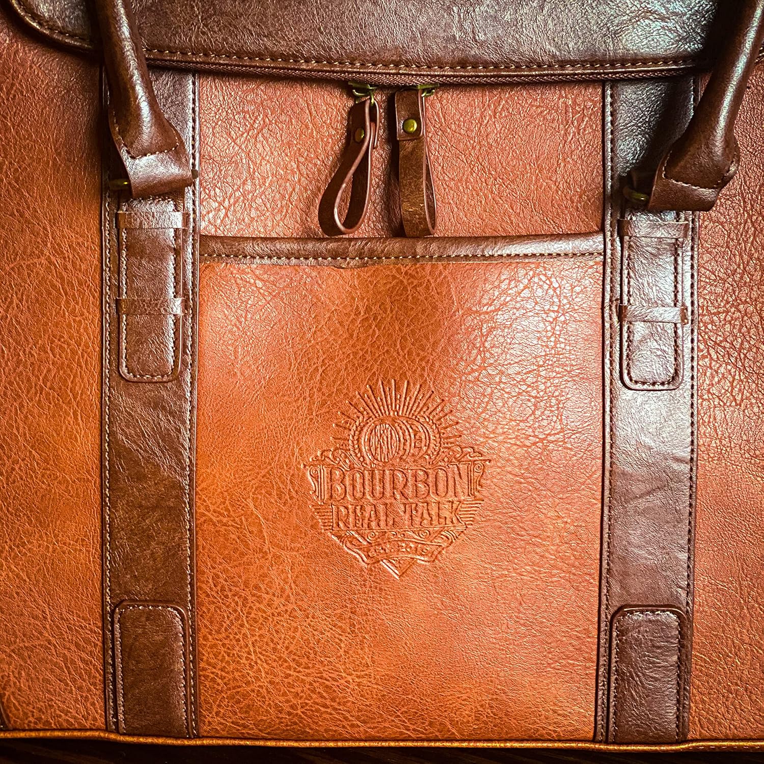 Bourbon Real Talk Whiskey Carrier Travel Bag