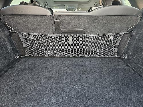 Miniatura 6 de Red de carga de malla elástica para maletero de automóvil estilo asiento trasero para Volvo XC60 2017-2023, organizador y almacenamiento de maletero