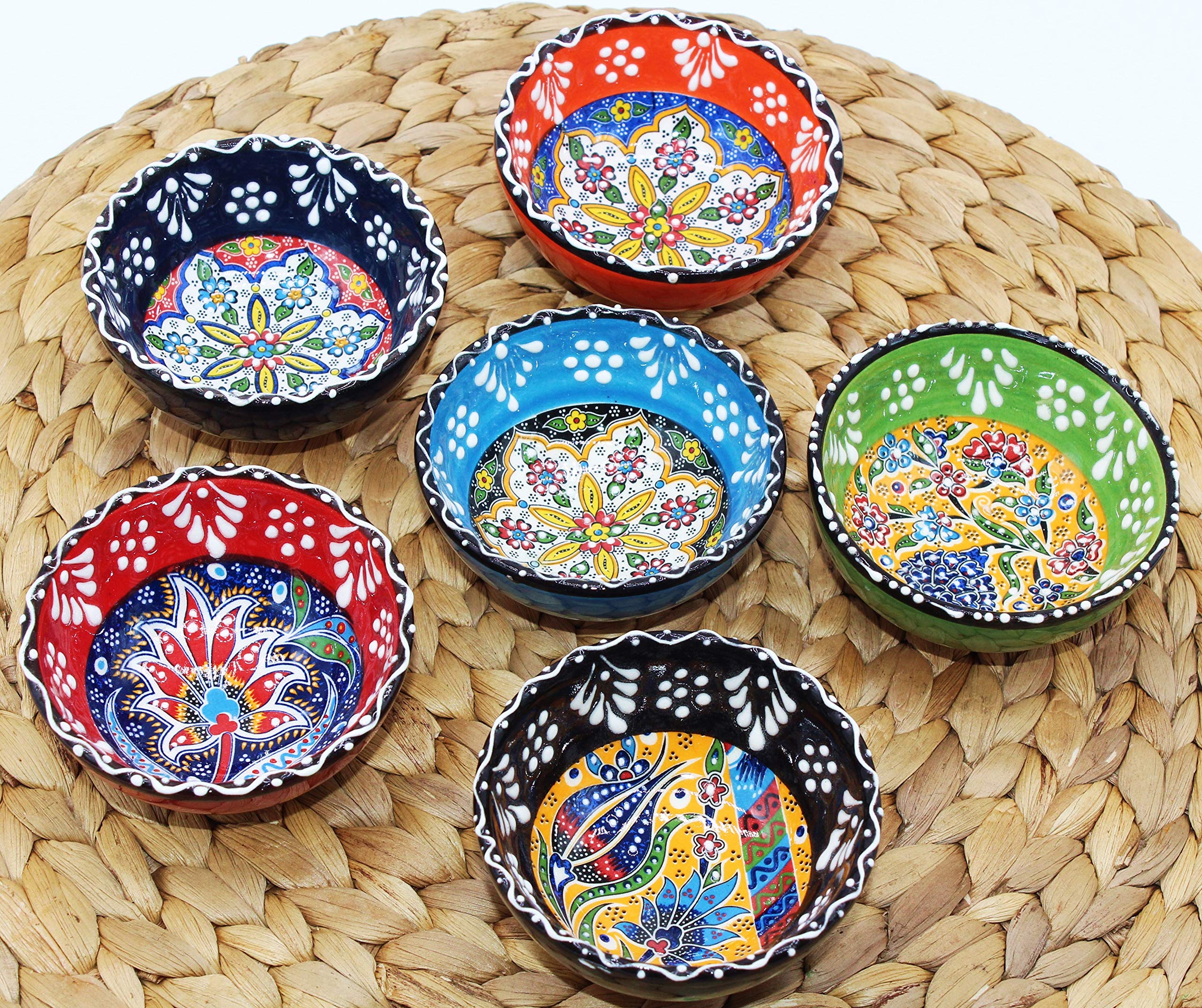 HeraCraft Decorative Turkish Handcrafted Tiny Serving Bowls & Ceramic
