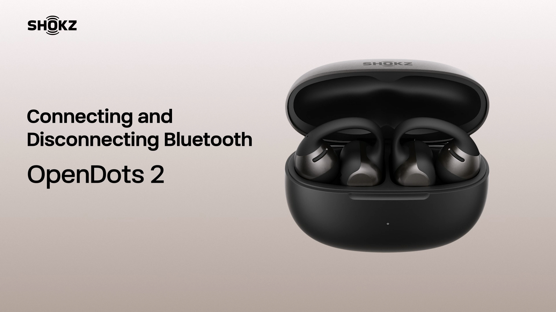 Watch Shokz - OpenDots 2 - Connecting and Disconnecting Bluetooth