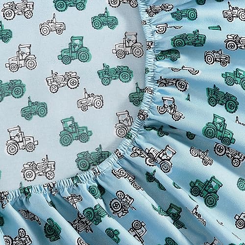 Miniatura 7 de Eddie Bauer Sábanas Queen para niños, ropa de cama resistente a las manchas, ideal para juego de ropa de cama infantil (Little Rider azul, Queen)