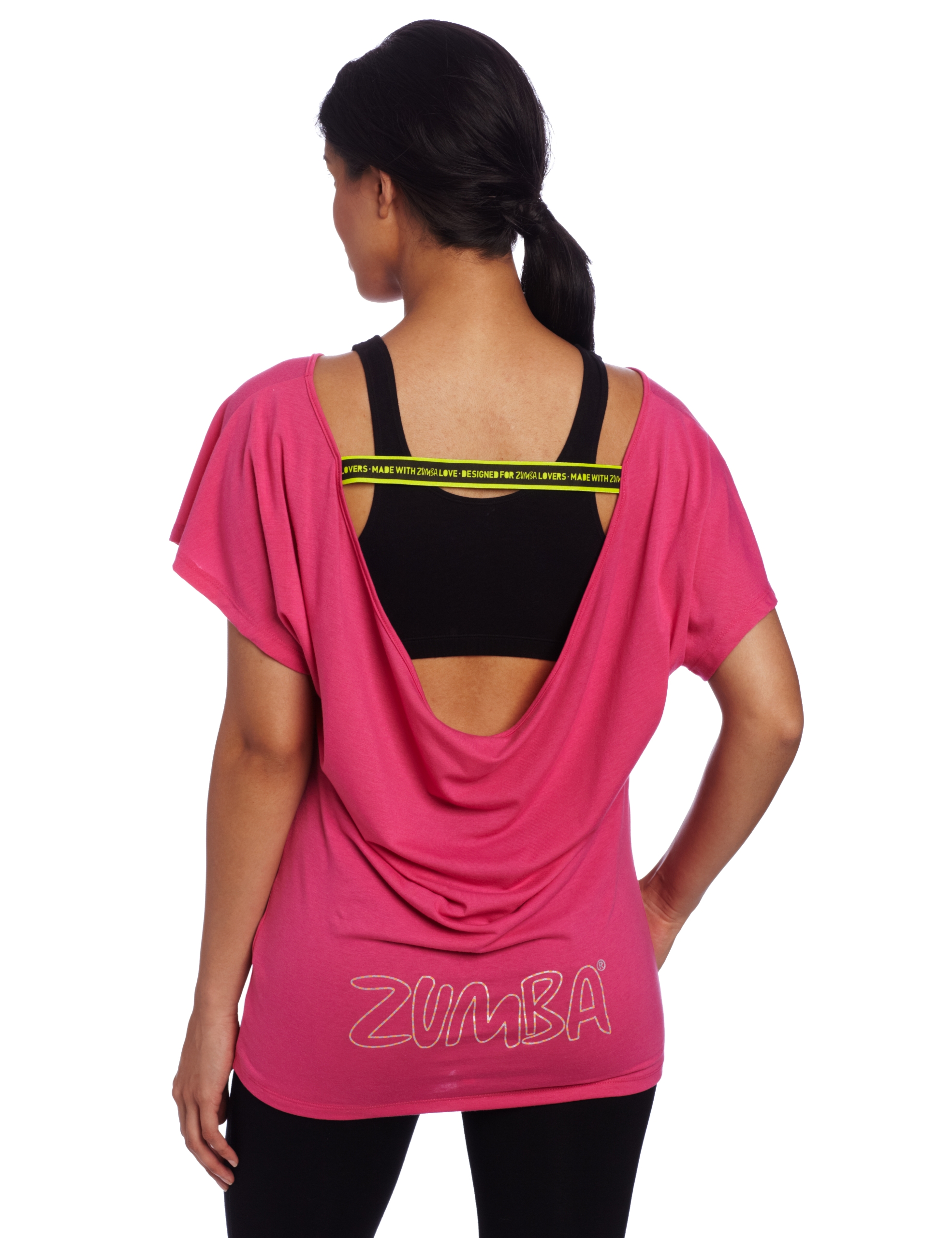 Zumba Fitness Women's Bring Sexy Back Top, Berry, X-Large/XX-Large