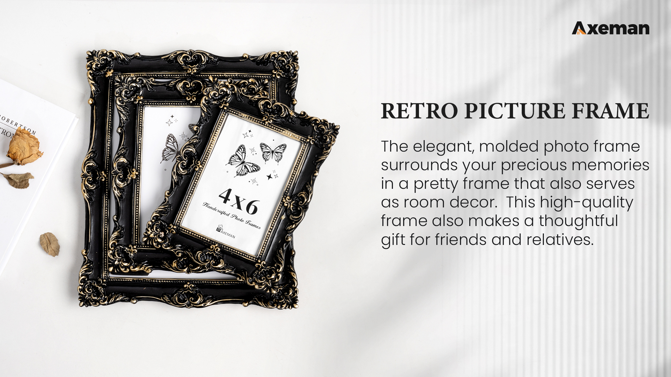 Amazon.com - Axeman 8x10 Picture Frame, Vintage Textured Hand
