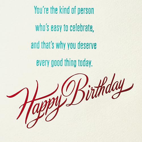 Miniatura 4 de Hallmark Peanuts - Tarjeta de cumpleaños (Snoopy, Happiness) (5RZB2080)