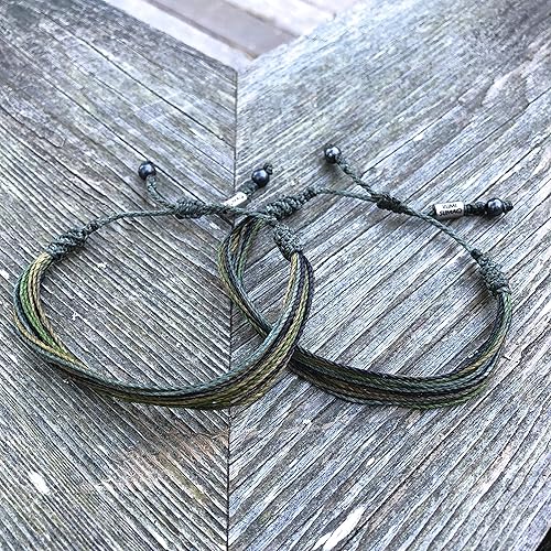 Miniatura 7 de Custom Sized Camouflage Bracelet Camo Army Military Green String Cord Adjustable Drawstring Hunter Gift