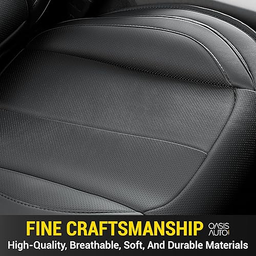 Miniatura 6 de OASIS AUTO Tacoma Fundas de Asientos Juego Completo, Compatible con Toyota Tacoma 2009-2023 Double&Crew Cab, Protectores de Asientos de Camión de