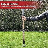 Vista 5 de MedievalDepot Naginata guerrero samurái japonés (53 pulgadas, acero de alto carbono, funda de cuero negro)