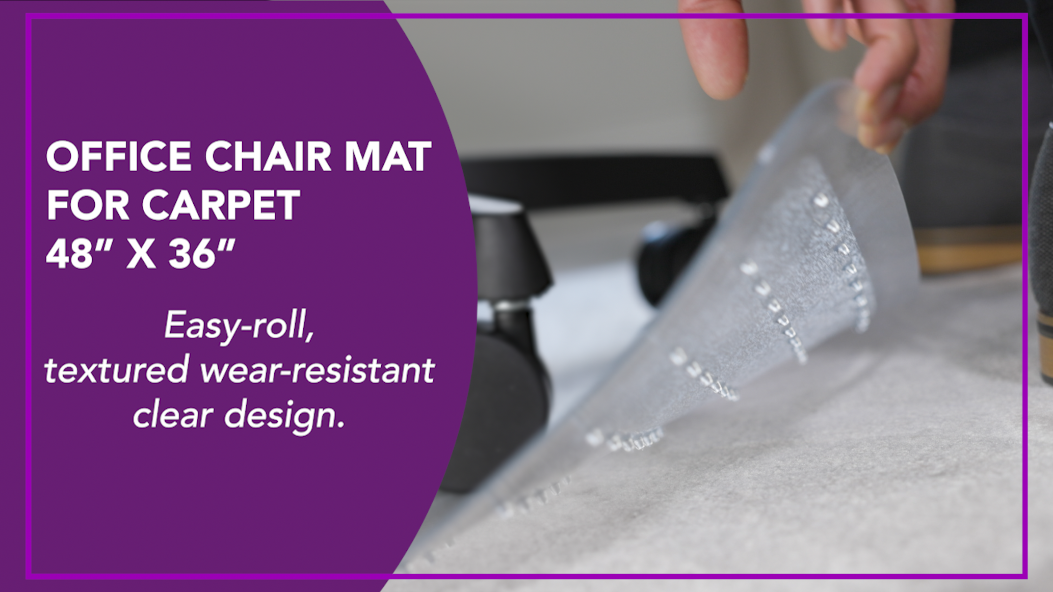 OFM Office Chair Mat For Carpet – Computer Desk Chair Mat For Carpeted