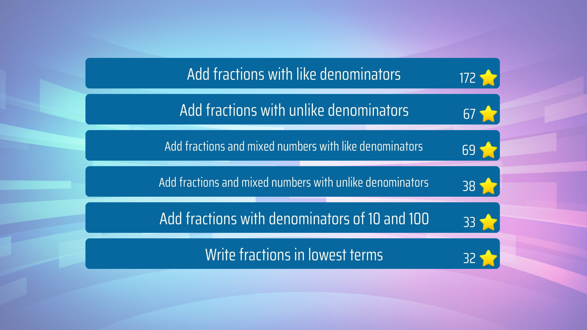 Adding Fractions Math Game - App on Amazon Appstore