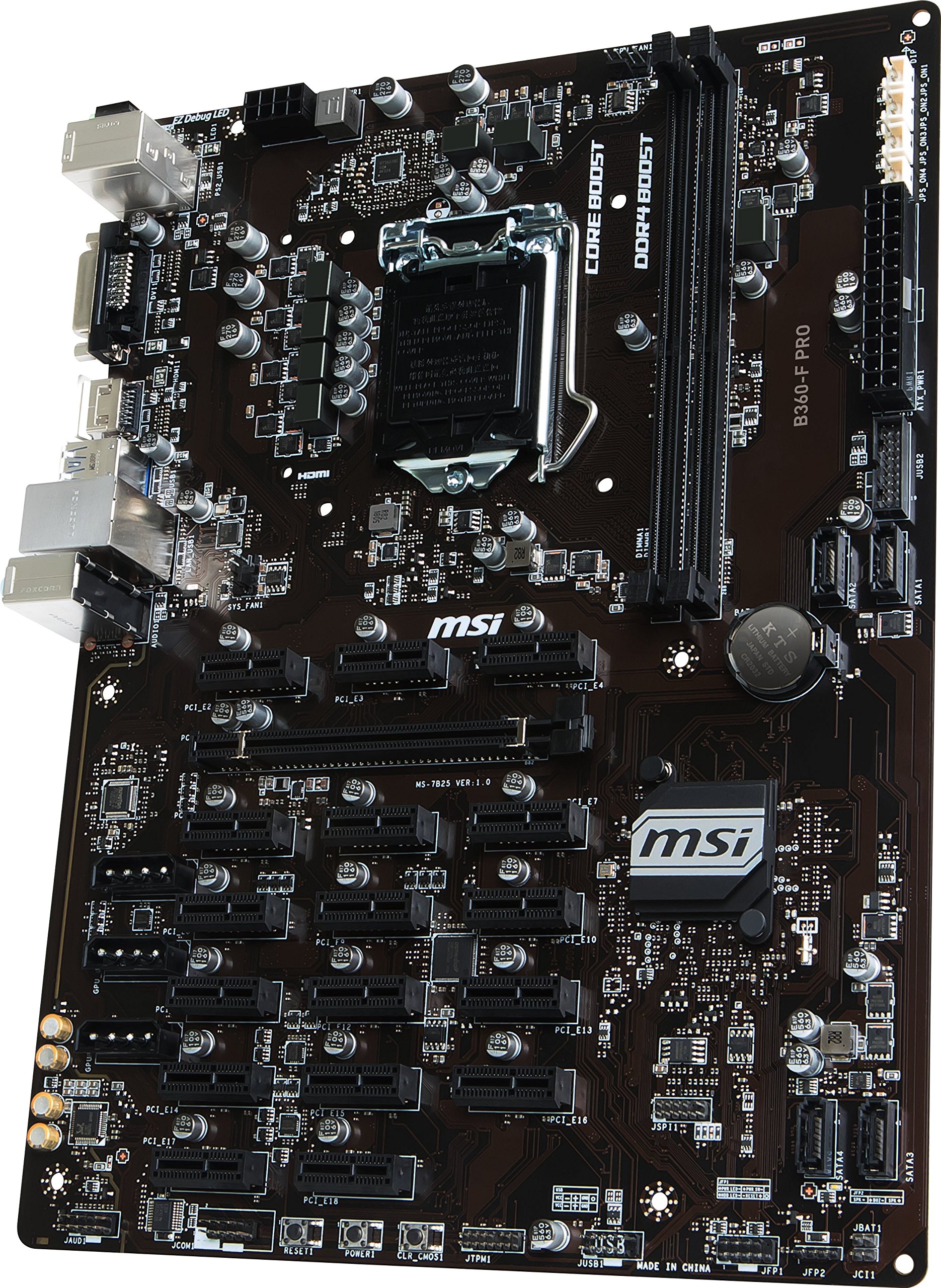 MSI B360-F Pro Carte mère Intel B360 DDR4-SDRAM : Amazon.fr