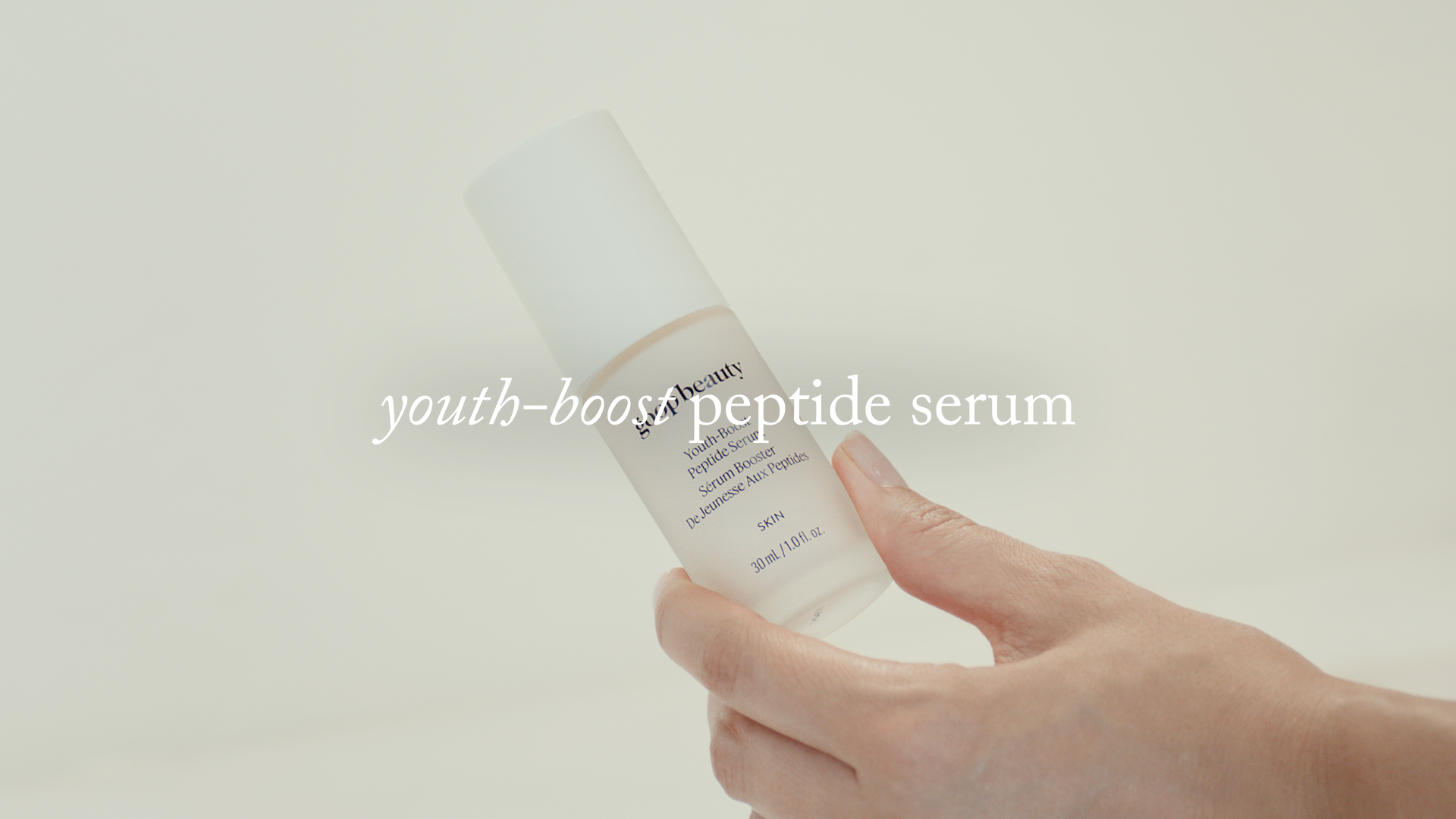 goop Beauty Peptide Serum | Reduces Fine Lines & Wrinkles | Peptides, Ceramides, & Niacinamide | Anti Aging Serum to Improve Firmness & Elasticity | Paraben Free | 1 fl oz