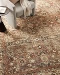 Loloi Magnolia Home by Joanna Gaines x Banks BAN-04 Collection Machine Washable Brick/Ivory 2'-0" x 5'-0" Accent Rug