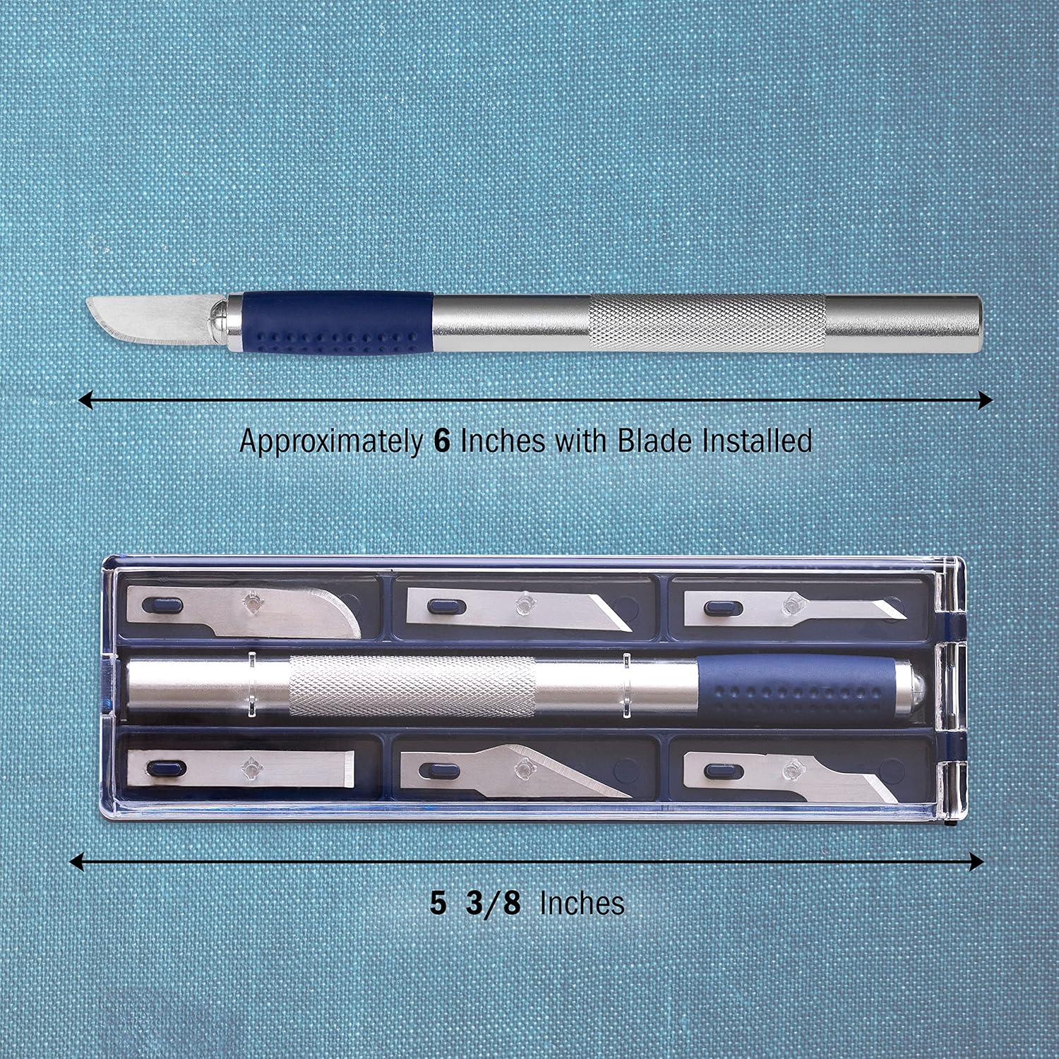 WA Portman 7 Piece Precision Hobby Knife Set - 6 Craft Knife Compatible Carbon Steel Art Knife Blades - Precision Knife Set with 6 Extra Blades - 7 Piece Craft Knife Set - Wood Hobby Supplies : Arts, Crafts & Sewing