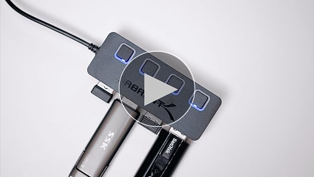 Hub USB 2.0 Sabrent 4 Porte Con Interruttori Singoli - Per PC, Laptop E Periferiche - Foto 6