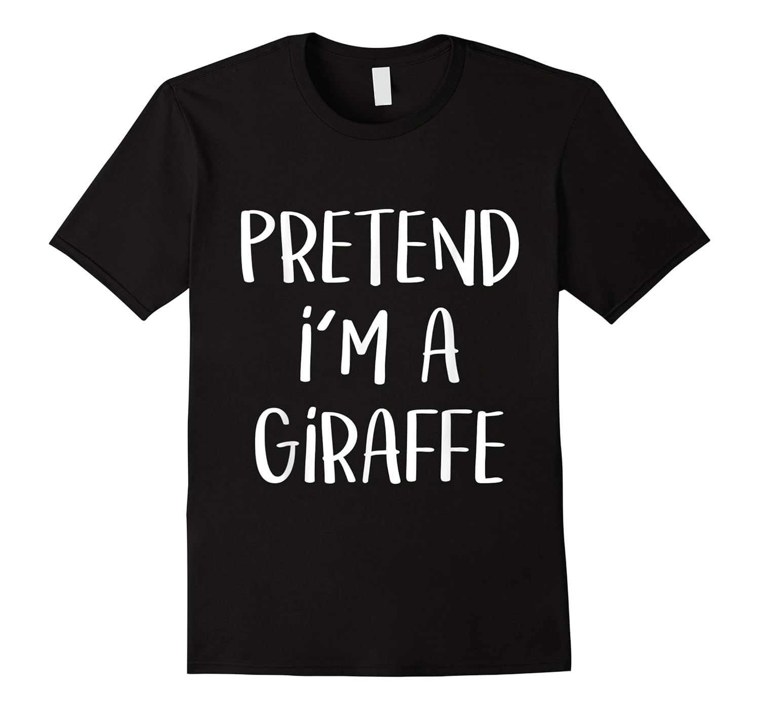 pretend i'm a giraffe costume funny halloween party shirts