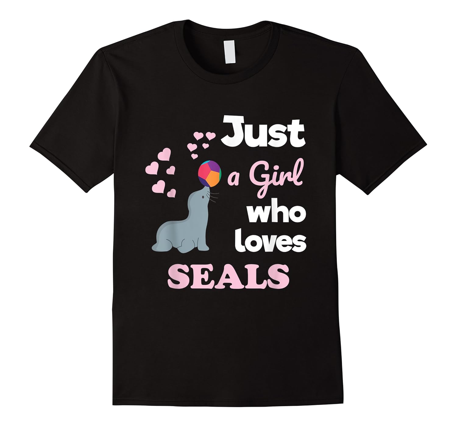 girls seal gift just a girl who loves seals shirts