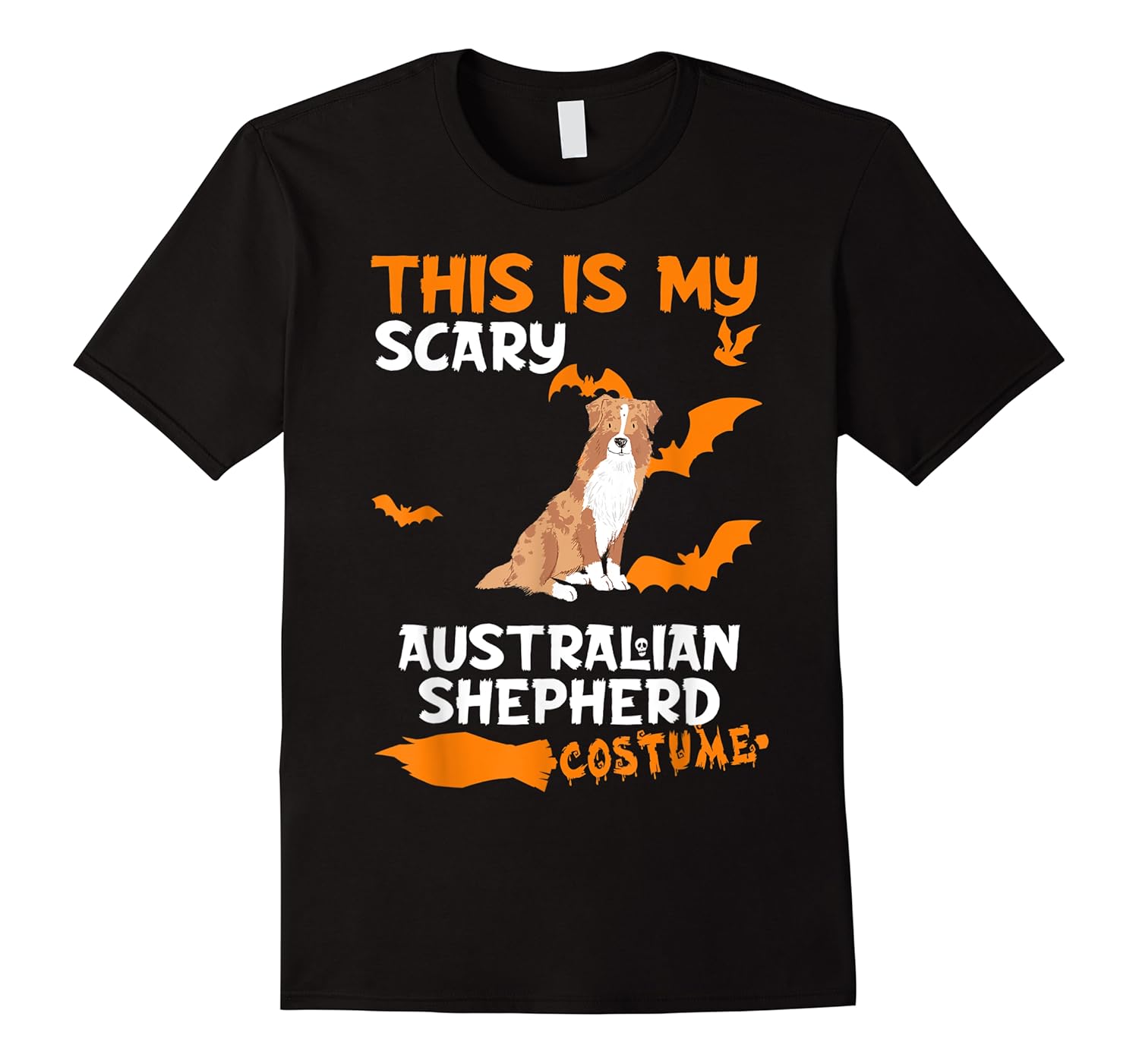 australian shepherd red merle costume halloween lazy scary d shirts