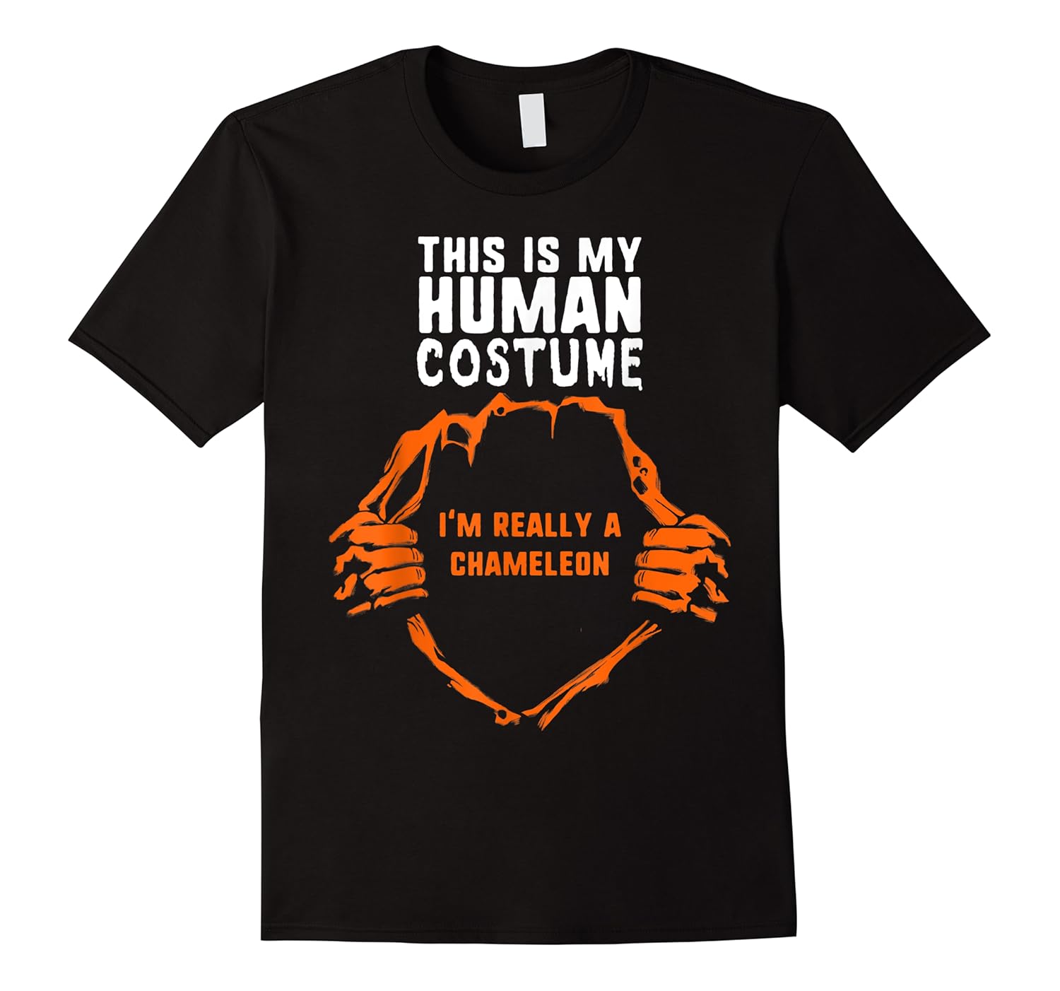 this my human costume i'm really a chameleon halloween kids shirts