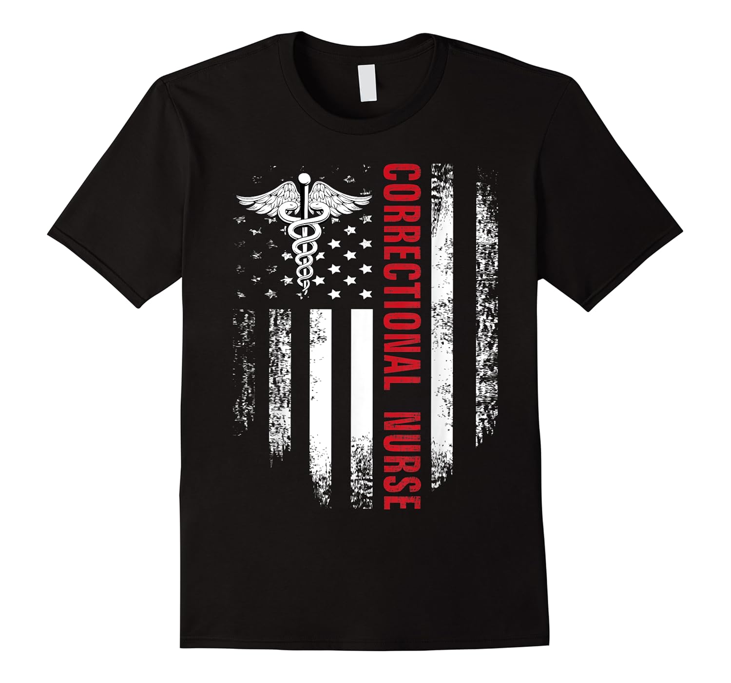 vintage usa red white correctional nurse american flag gift shirts