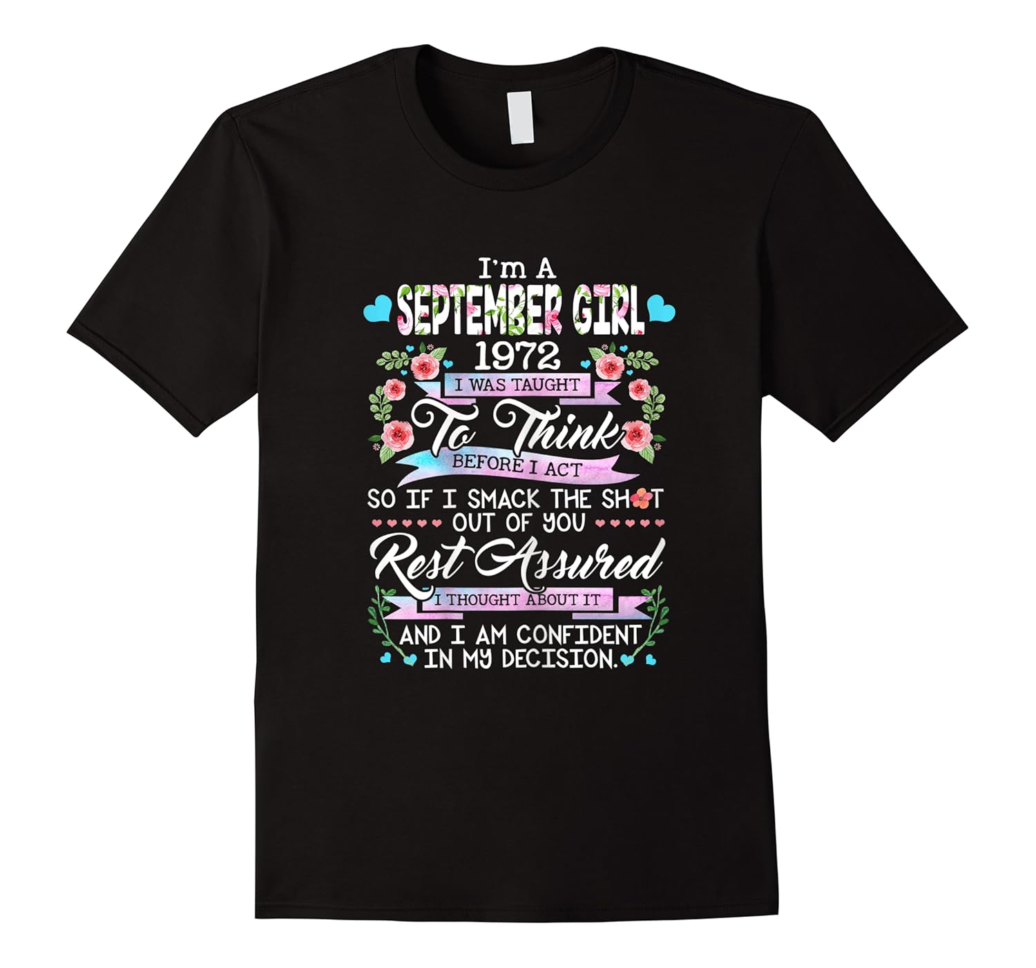 awesome since 1972 48th birthday i'm a september girl 1972 shirts