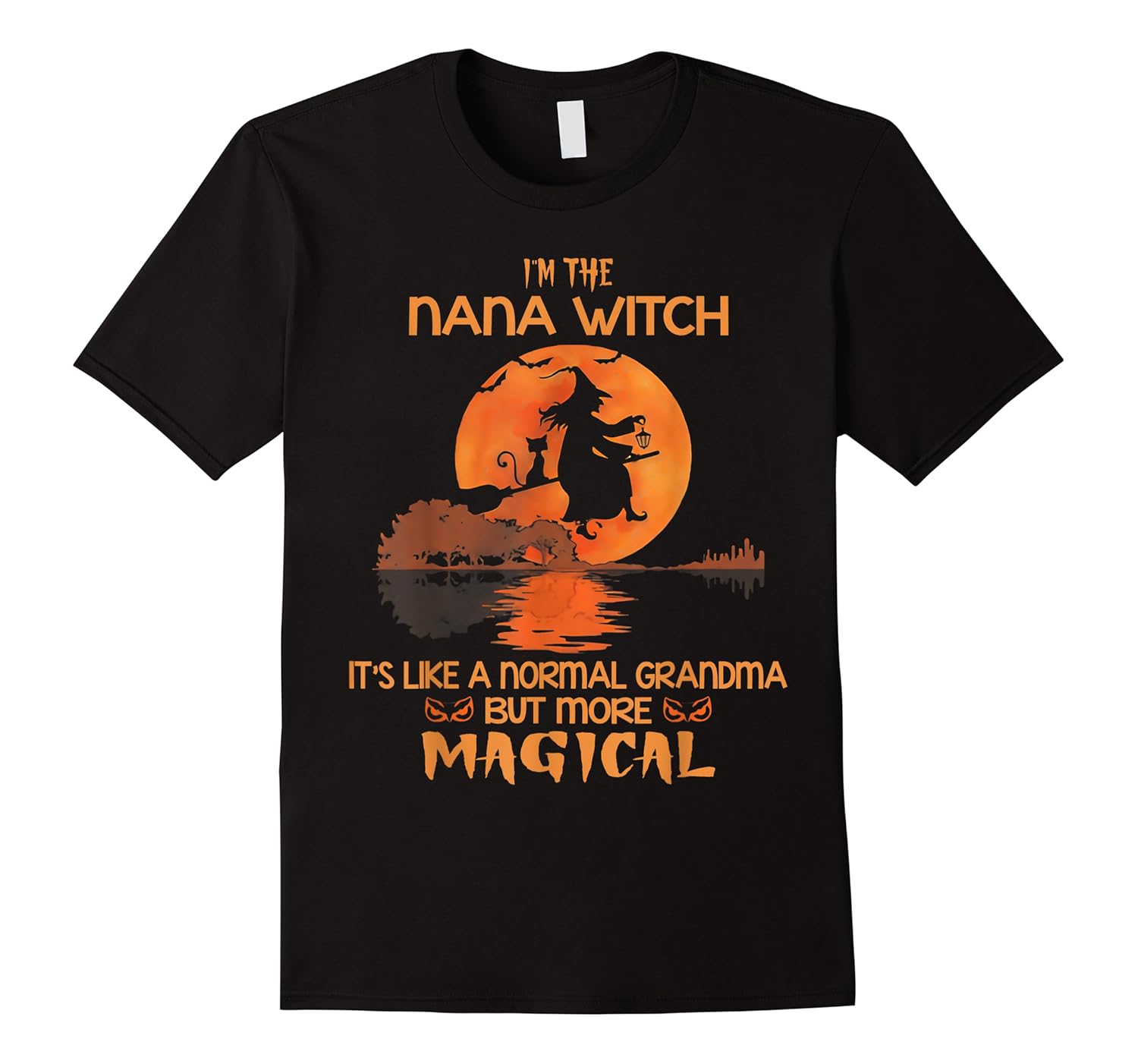 i'm the nana witch like a normal grandma halloween gifts shirts