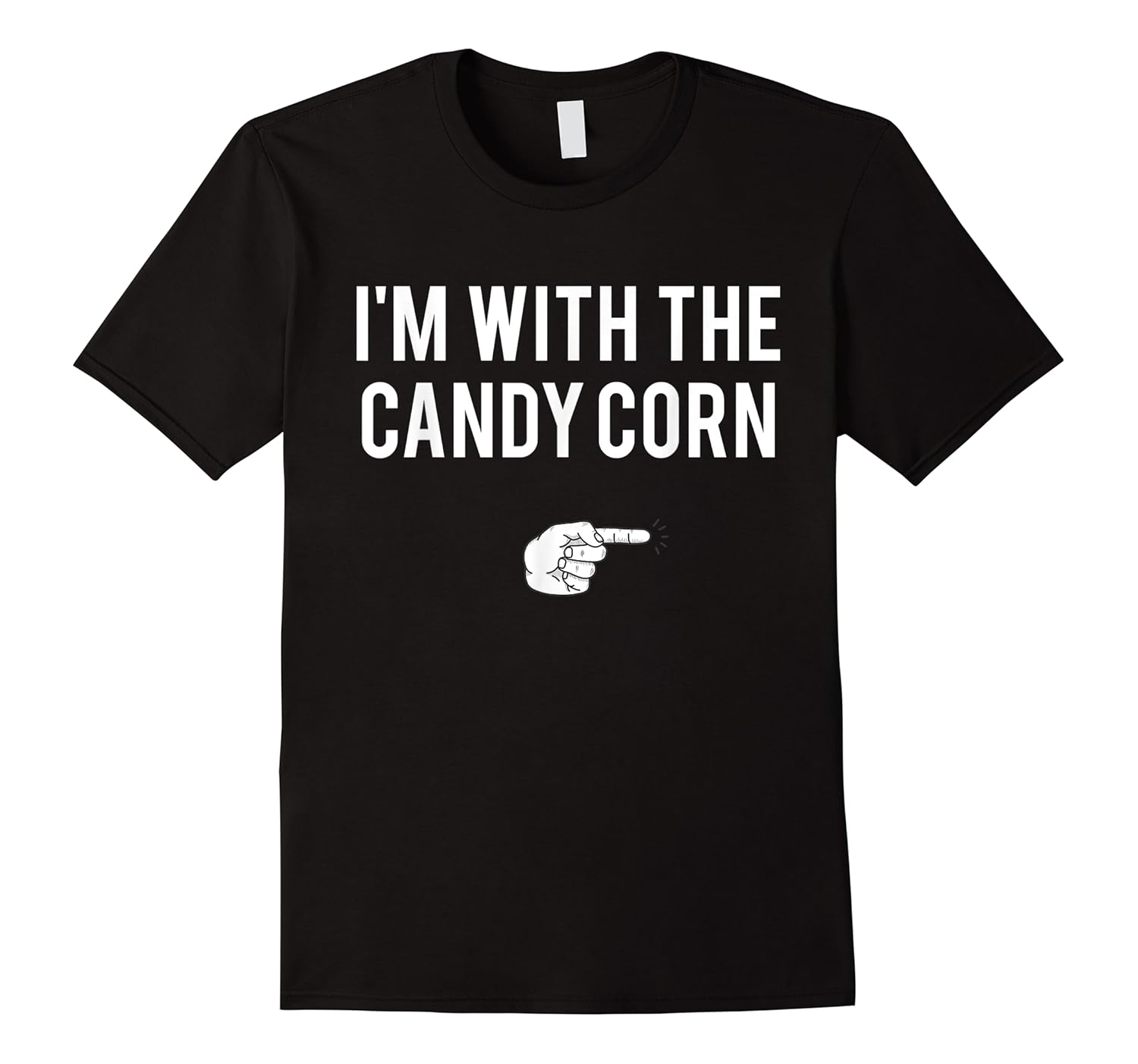 i'm with candy corn halloween costume funny couples shirts