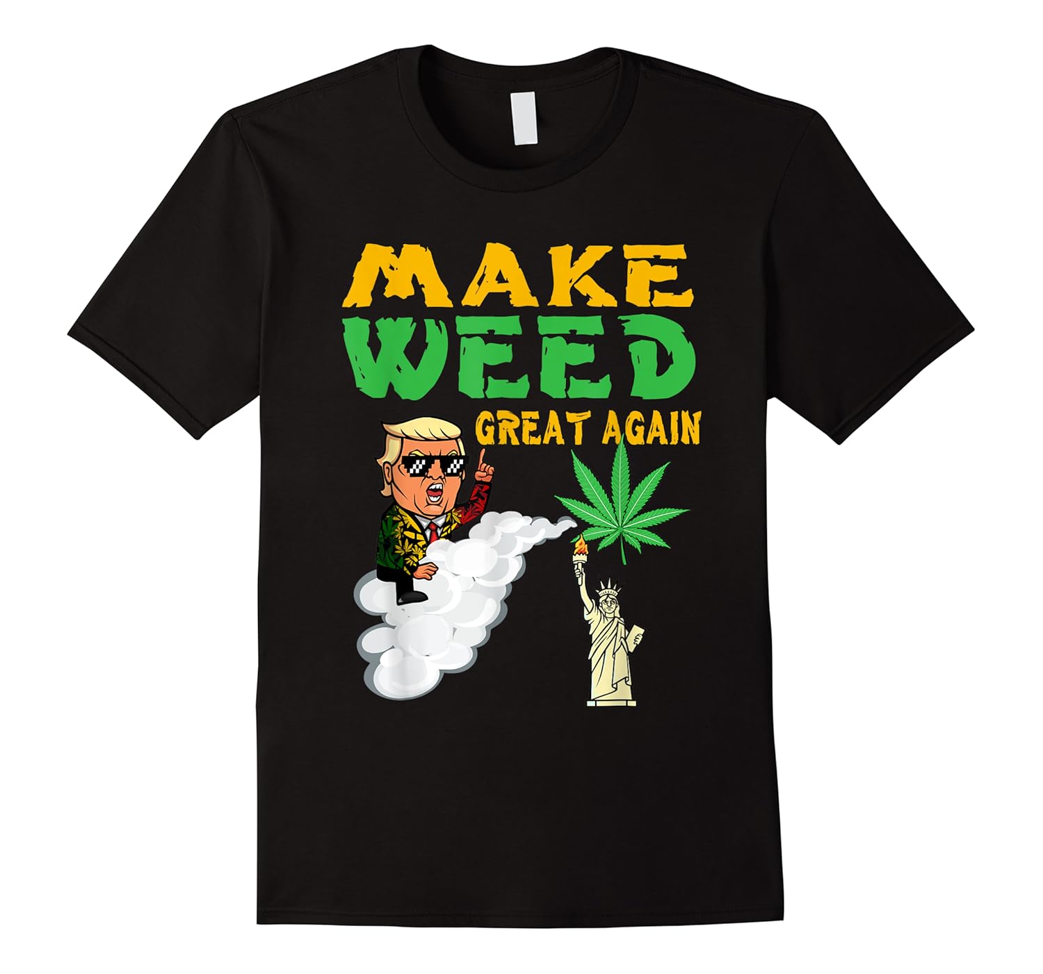 funny trump make weed great again 420 legalize shirts