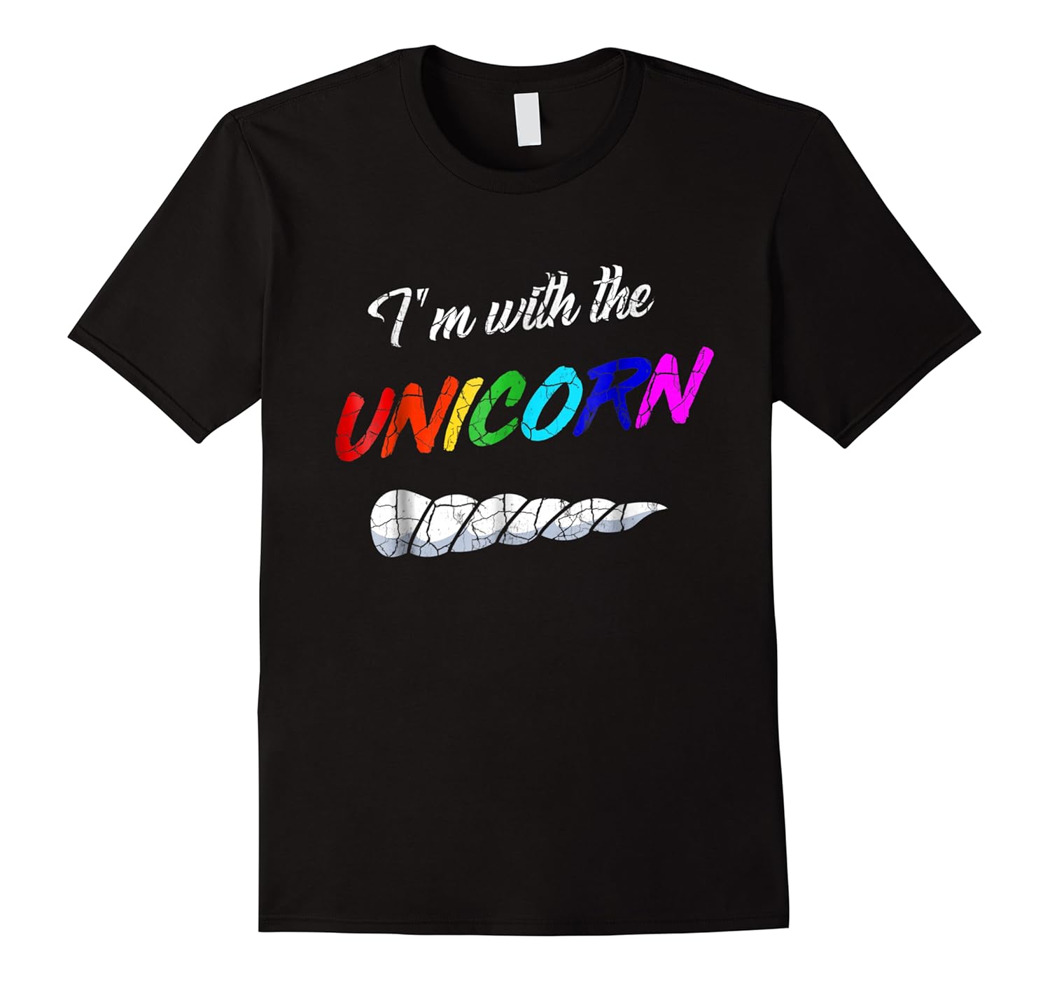 i'm with the unicorn easy funny scary halloween shirts
