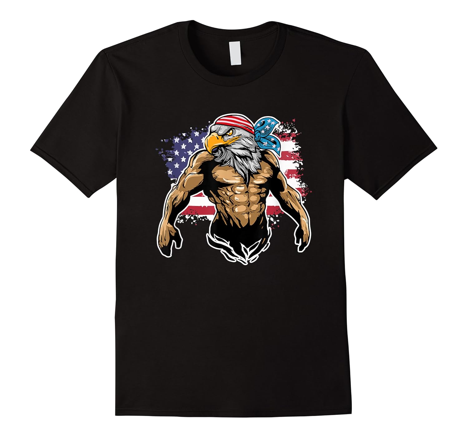 4th of july proud american eagle biker usa flag shirts